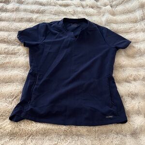 Jaanuu navy scrub top size medium